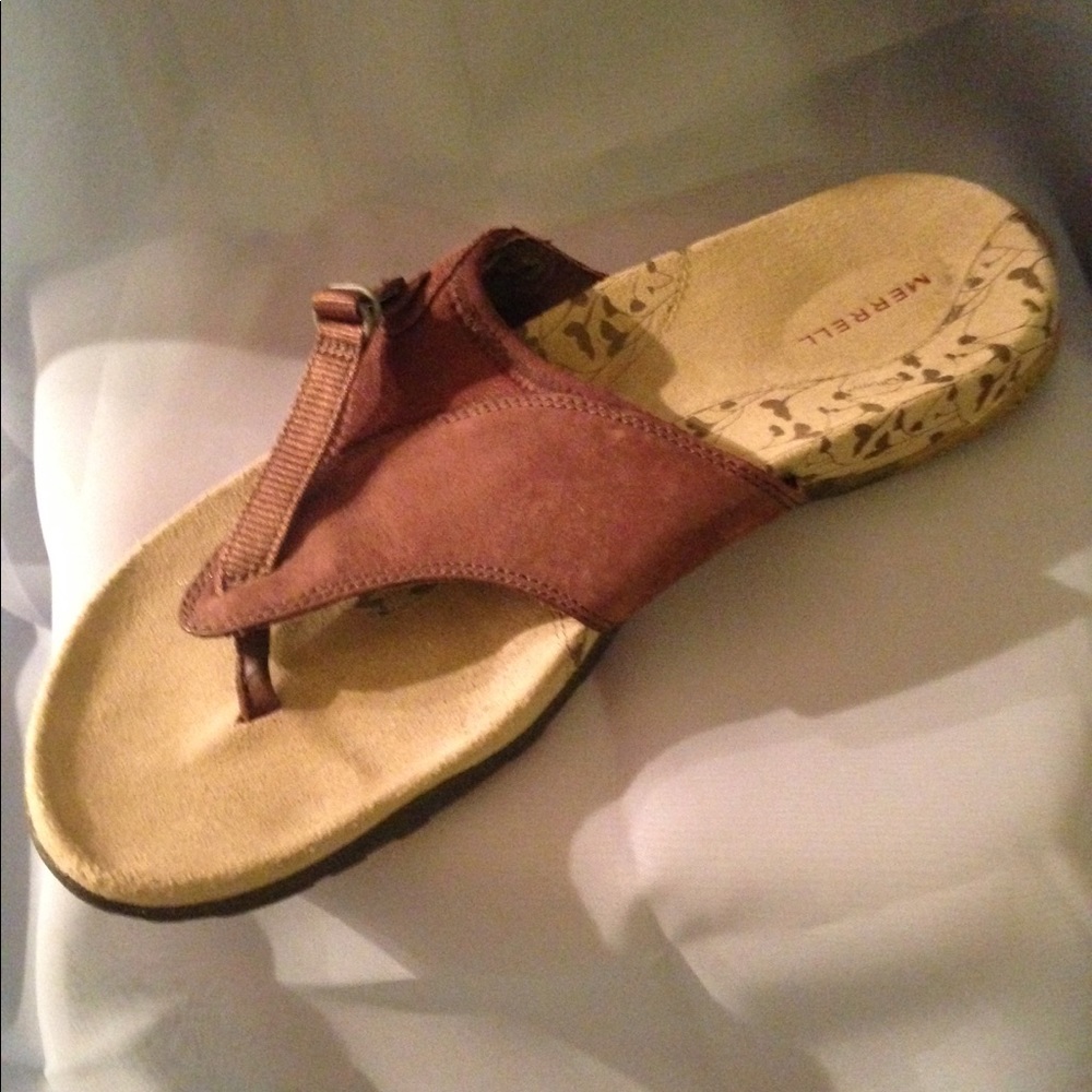 EUC Merrell Gardena Brown Suede Sandals Size 8